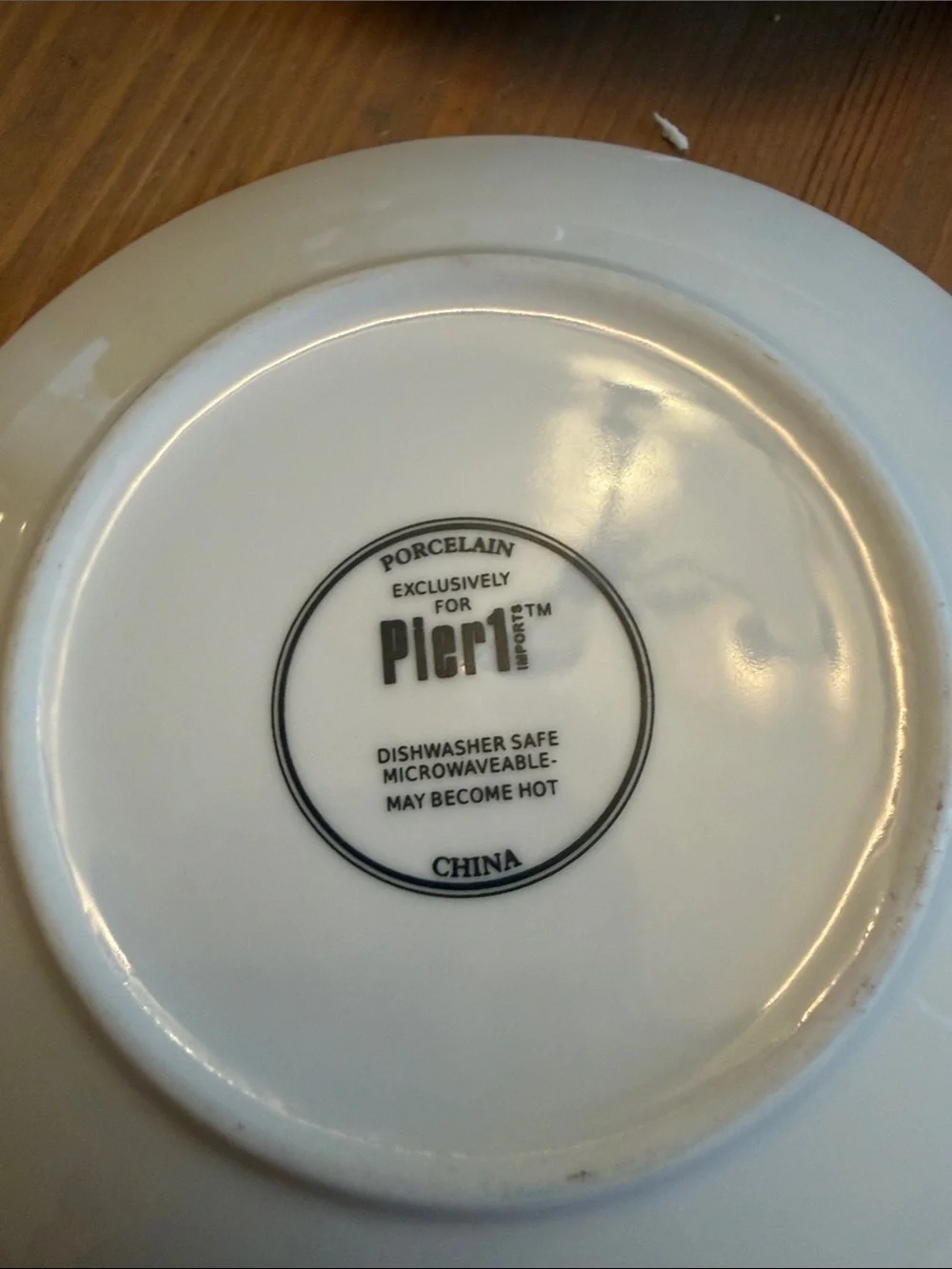 Pier 1 Halloween Dog Dessert Plates - White and Red Accents set of four